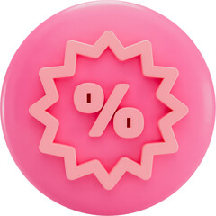 3D Render Offer Icon for your business - Front View