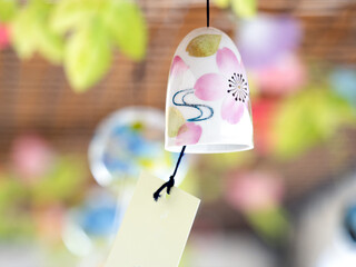 Japanese porcelain wind chimes