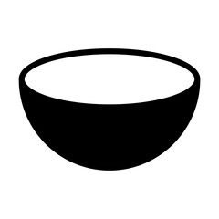 Bowl icon, food sign isolated on background, vector illustration, meal dinner symbol design