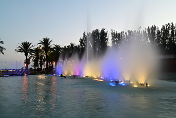 wasserbrunnen in salou, tarragona, spanien