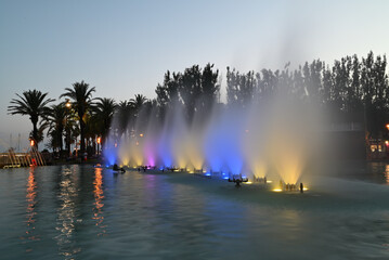 wasserbrunnen in salou, tarragona, spanien
