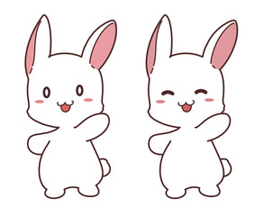 うさぎのキャラクターイラスト