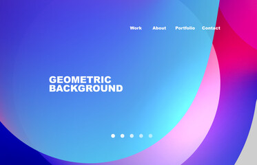 Abstract liquid background for your landing page design. Web page for website or mobile app wallpaper