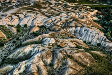 Views from a balloon of Cappadocia, Turkey