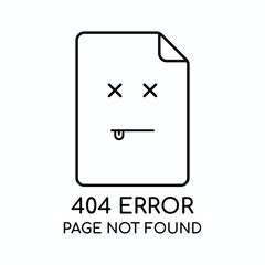 404 error page not found design template vector image
