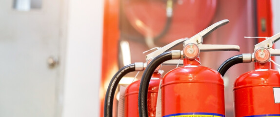 fire extinguishers available in fire emergencies.