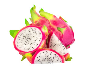 Dragon fruit or pitahaya isolated