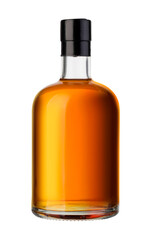 whiskey bottle on transporent background