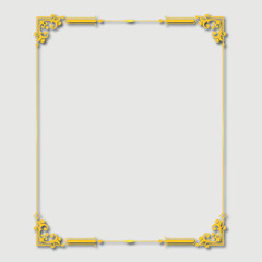 Frame, in the style of an ornament, Vector illustration eps 10, Art.