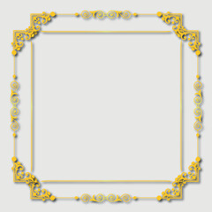 Frame, in the style of an ornament, Vector illustration eps 10, Art.