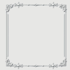 Frame, in the style of an ornament, Vector illustration eps 10, Art.