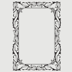 Frame, in the style of an ornament, Vector illustration eps 10, Art.