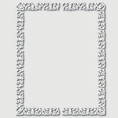 Frame, in the style of an ornament, Vector illustration eps 10, Art.