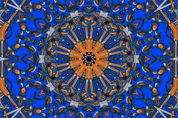 Decorative background with a circular pattern