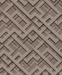 Abstract geometric pattern with lines, rhombuses Seamless background. Graphic modern pattern