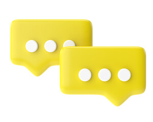 Live chat icon. 3D icon.