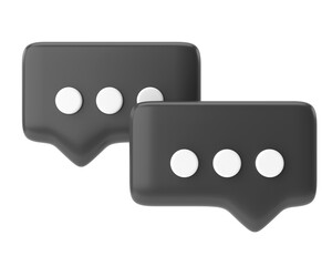 Live chat icon. 3D icon.