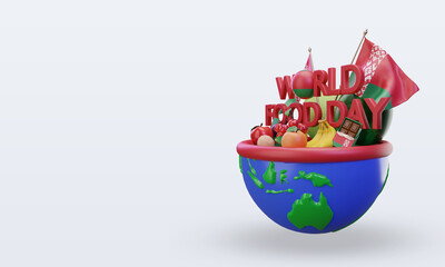 Obraz premium 3d World Food Day Belarus rendering right view