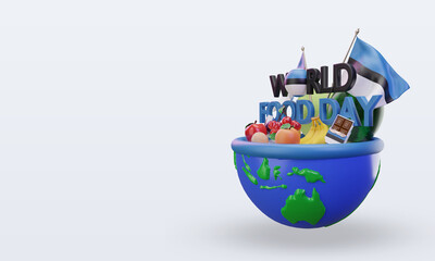 3d World Food Day Estonia rendering right view