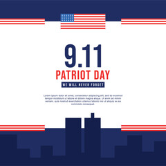 Naklejka premium Patriot Day Background Event