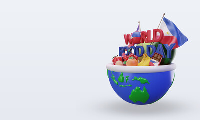 3d World Food Day Philippines rendering right view
