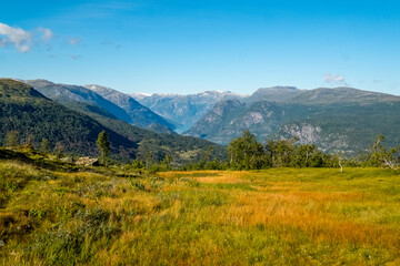 Hiking from hafsloto Sogndal, Norway