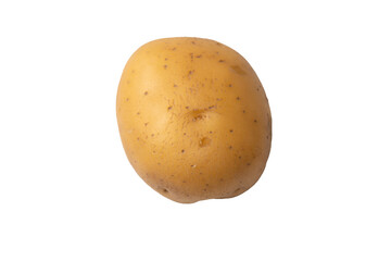 A group of fresh tasty potato isolated on white background.