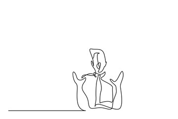 angry nervous shouting man standing