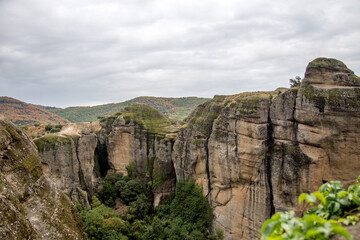 Fototapeta premium Meteora Monasteries, rocks of Thessaly. Trikala region, Greece