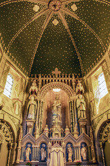 Barfleur. Autel de l'&eacute;glise Saint-Nicolas . Manche. Normandie	