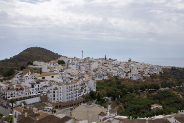 Fototapeta na wymiar Picturesque town of Frigiliana located in mountainous region of Malaga, Spain