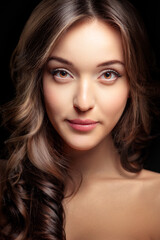 Close up portrait of Beautiful Young Woman