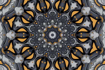 Multicolor mosaic texture Seamless kaleidoscope texture Unique kaleidoscope design