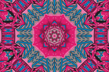 Beautiful kaleidoscope seamless pattern