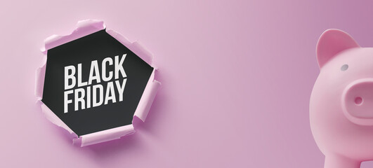 Black Friday promotional sale banner