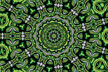 Colorful gravel ornate mandala pattern wallpaper design