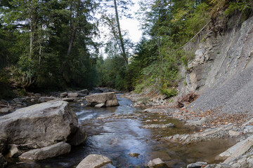 a river in the mountains