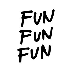fun text cute doodle hand drawn illustration design