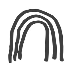 abstract cute doodle art hand drawn icon illustration design for stickers