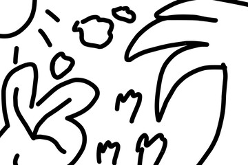 abstract line art drawing, design, abstract, graphic, drawing, vector, background, art, illustration, line, modern, nature, print, set, leaf, plant, sketch, black, continuous, contour, trendy