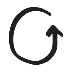 arrow cute doodle art hand drawn icon illustration design for stickers