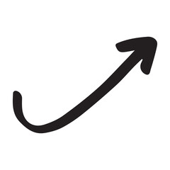 arrow cute doodle art hand drawn icon illustration design for stickers