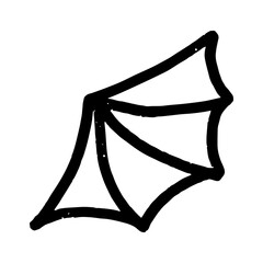 bat wing cute line art hand drawn illustration design for stickers