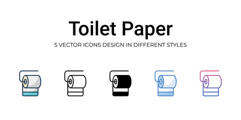 Toilet Paper icon. Design from Cleaning collection. vector illustration