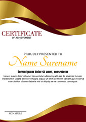 Modern employee of the month certificate