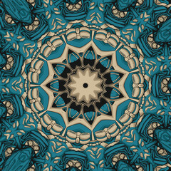 Colorful ethnic festive abstract floral