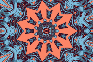 Bright decorative pattern vector image background