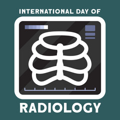 Flat International Day of Radiology Illustration