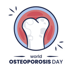 Illustration of World Osteoporosis Day Concept