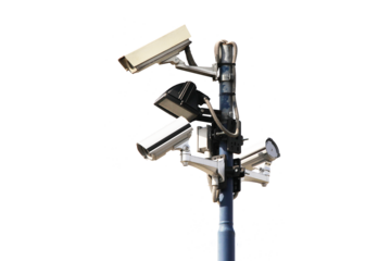 security camera isolated